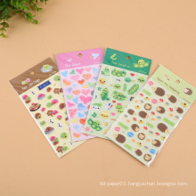 MOQ 500 Eco-Friendly Waterproof Oil-Proof Custom Puffy Sticker Sheet